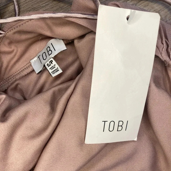 Tobi Jamee Plunging Neckline Maxi Dress NWT | Mauve | Size S - Picture 8 of 10